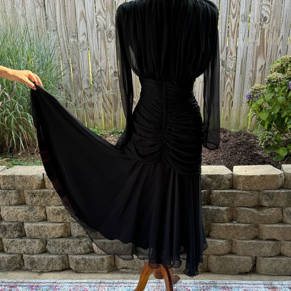 Vintage Dress 1980s Tadashi Saks Fifth Ave size 6 Vintage Cocktail - Picture 6 of 15